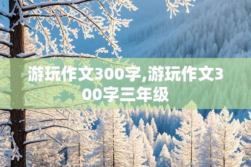 游玩作文300字,游玩作文300字三年级