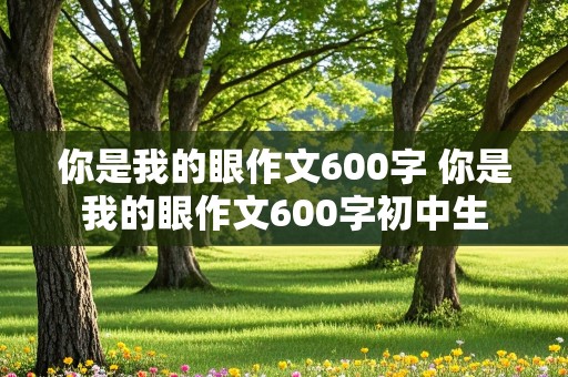 你是我的眼作文600字 你是我的眼作文600字初中生