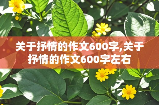 关于抒情的作文600字,关于抒情的作文600字左右