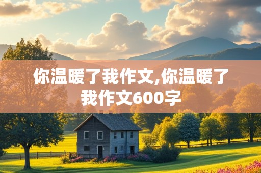 你温暖了我作文,你温暖了我作文600字