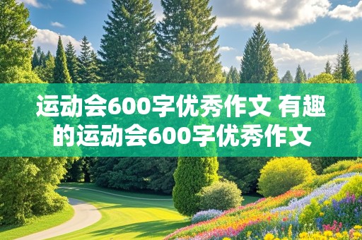 运动会600字优秀作文 有趣的运动会600字优秀作文