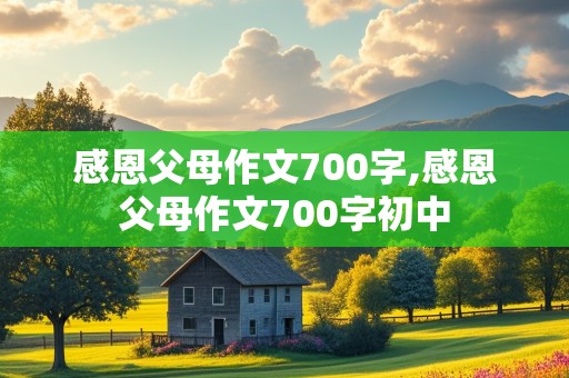 感恩父母作文700字,感恩父母作文700字初中