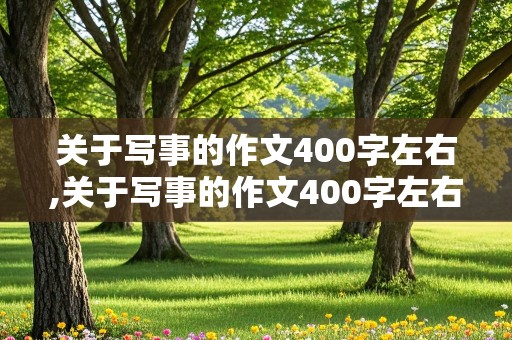 关于写事的作文400字左右,关于写事的作文400字左右四年级