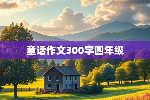 童话作文300字四年级