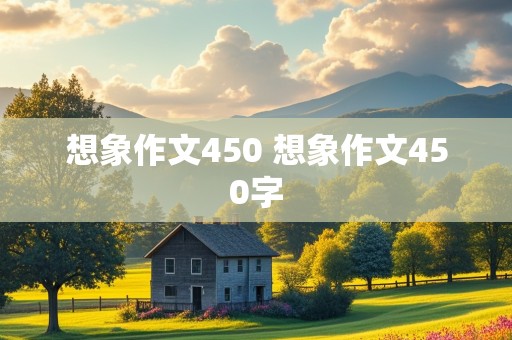 想象作文450 想象作文450字