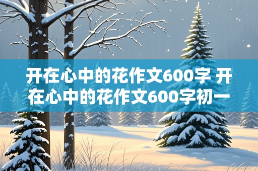 开在心中的花作文600字 开在心中的花作文600字初一