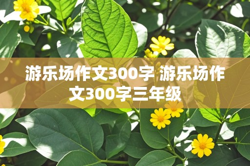 游乐场作文300字 游乐场作文300字三年级