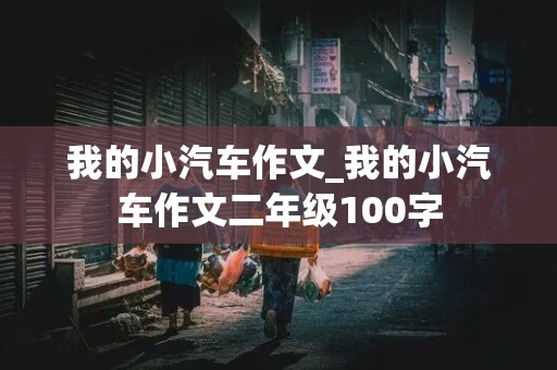 我的小汽车作文_我的小汽车作文二年级100字