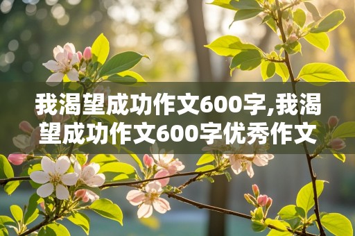 我渴望成功作文600字,我渴望成功作文600字优秀作文