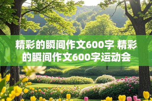 精彩的瞬间作文600字 精彩的瞬间作文600字运动会