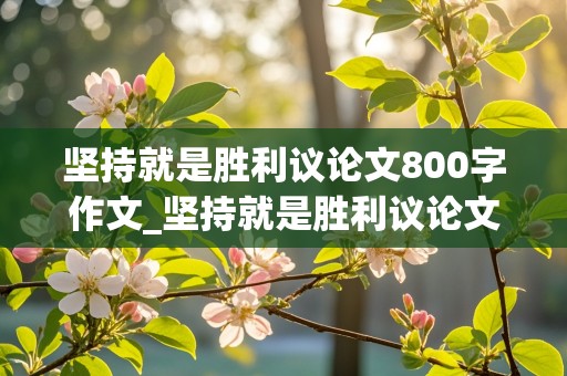 坚持就是胜利议论文800字作文_坚持就是胜利议论文800字作文高中