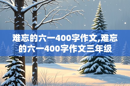 难忘的六一400字作文,难忘的六一400字作文三年级