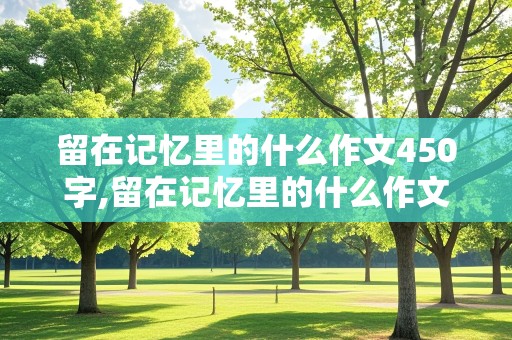 留在记忆里的什么作文450字,留在记忆里的什么作文450字左右