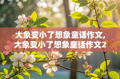 大象变小了想象童话作文,大象变小了想象童话作文250字