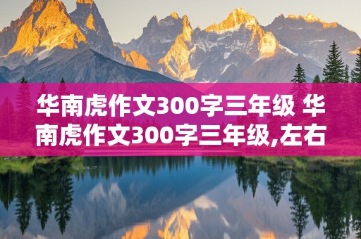 华南虎作文300字三年级 华南虎作文300字三年级,左右怎么写