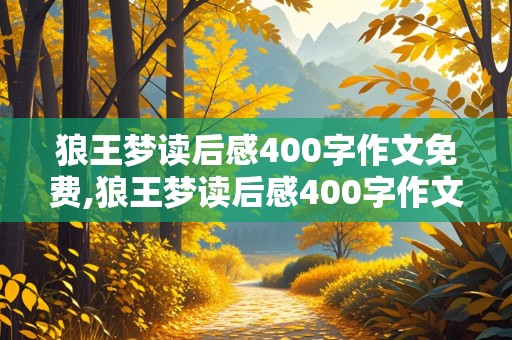 狼王梦读后感400字作文免费,狼王梦读后感400字作文免费完整