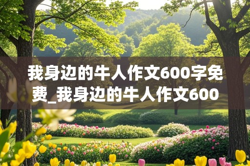 我身边的牛人作文600字免费_我身边的牛人作文600字免费阅读