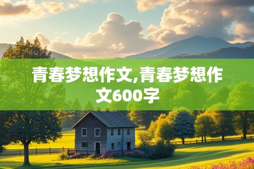 青春梦想作文,青春梦想作文600字