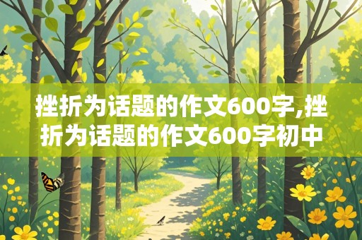 挫折为话题的作文600字,挫折为话题的作文600字初中