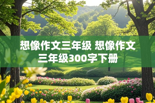 想像作文三年级 想像作文三年级300字下册