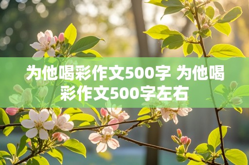 为他喝彩作文500字 为他喝彩作文500字左右