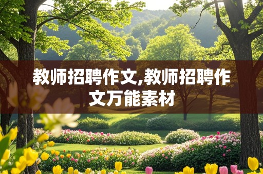 教师招聘作文,教师招聘作文万能素材