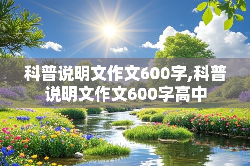 科普说明文作文600字,科普说明文作文600字高中