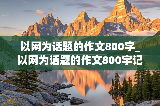 以网为话题的作文800字_以网为话题的作文800字记叙文