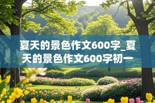 夏天的景色作文600字_夏天的景色作文600字初一