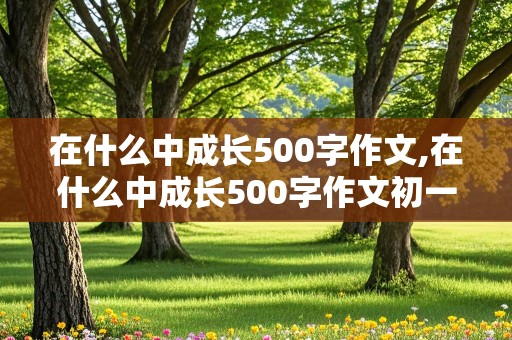 在什么中成长500字作文,在什么中成长500字作文初一