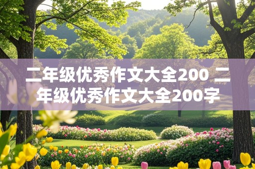 二年级优秀作文大全200 二年级优秀作文大全200字