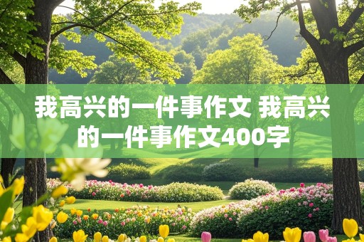 我高兴的一件事作文 我高兴的一件事作文400字