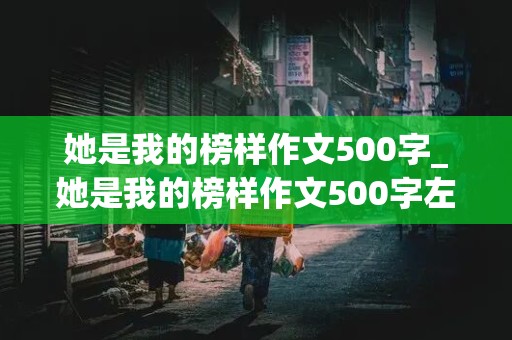 她是我的榜样作文500字_她是我的榜样作文500字左右