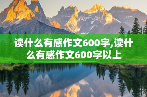 读什么有感作文600字,读什么有感作文600字以上