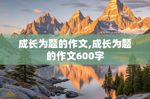 成长为题的作文,成长为题的作文600字