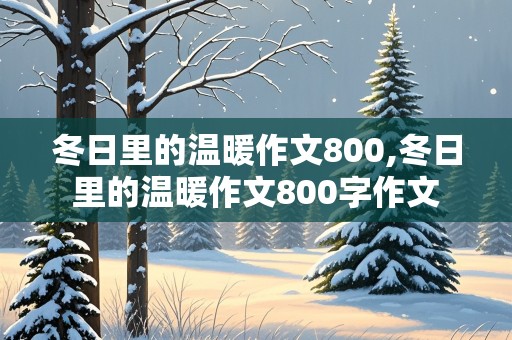 冬日里的温暖作文800,冬日里的温暖作文800字作文