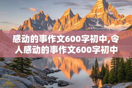 感动的事作文600字初中,令人感动的事作文600字初中