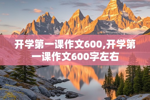 开学第一课作文600,开学第一课作文600字左右