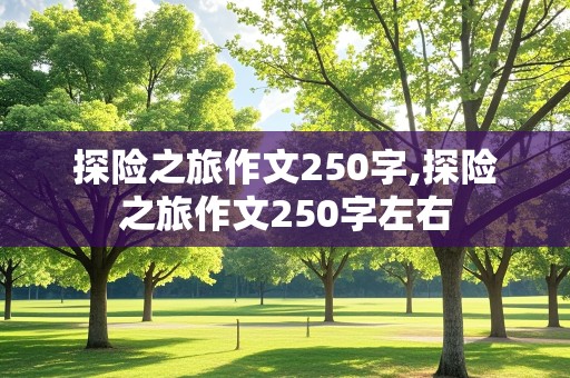 探险之旅作文250字,探险之旅作文250字左右