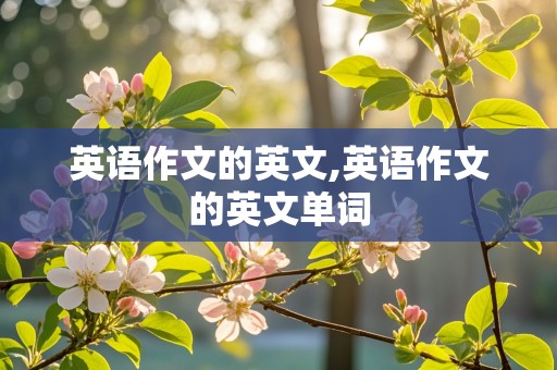 英语作文的英文,英语作文的英文单词