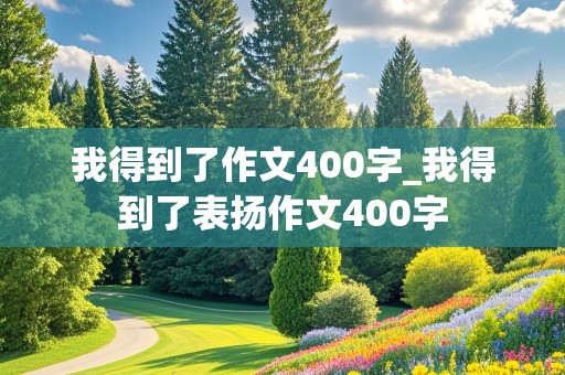 我得到了作文400字_我得到了表扬作文400字