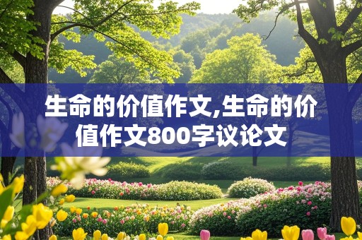 生命的价值作文,生命的价值作文800字议论文