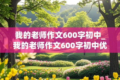 我的老师作文600字初中_我的老师作文600字初中优秀作文