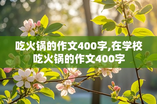 吃火锅的作文400字,在学校吃火锅的作文400字