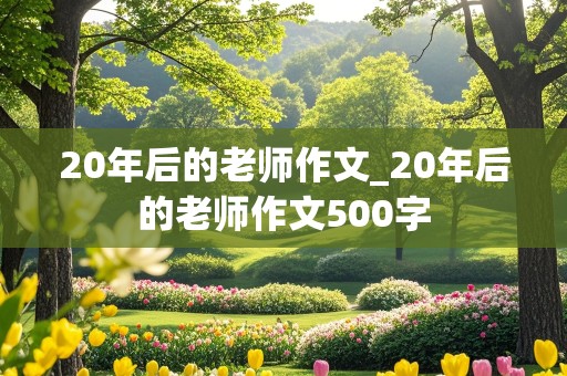 20年后的老师作文_20年后的老师作文500字