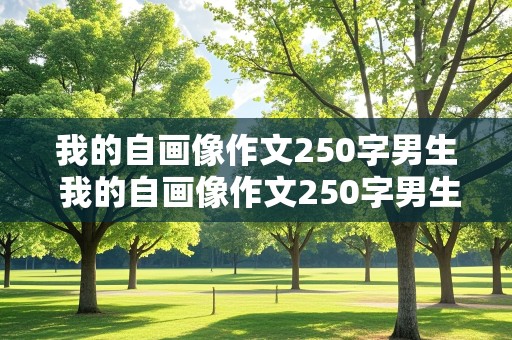 我的自画像作文250字男生 我的自画像作文250字男生四年级