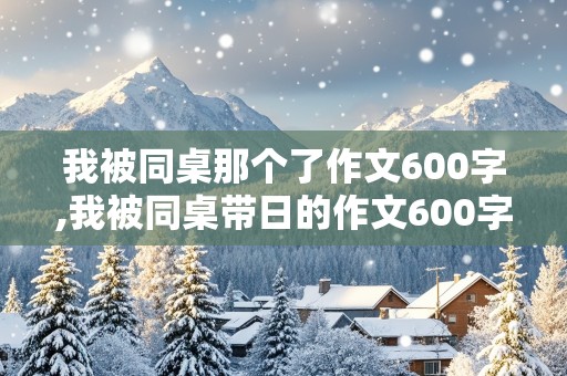 我被同桌那个了作文600字,我被同桌带日的作文600字