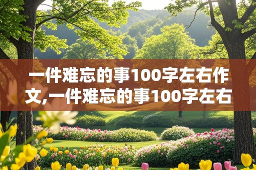 一件难忘的事100字左右作文,一件难忘的事100字左右作文二年级