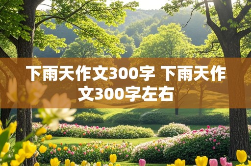 下雨天作文300字 下雨天作文300字左右