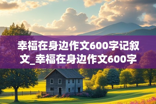 幸福在身边作文600字记叙文_幸福在身边作文600字记叙文初三